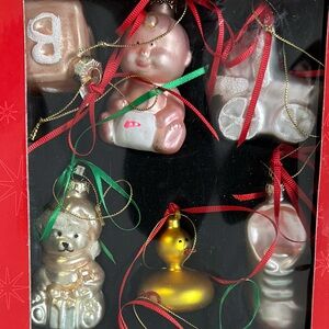 Baby Girl  Ornament Set